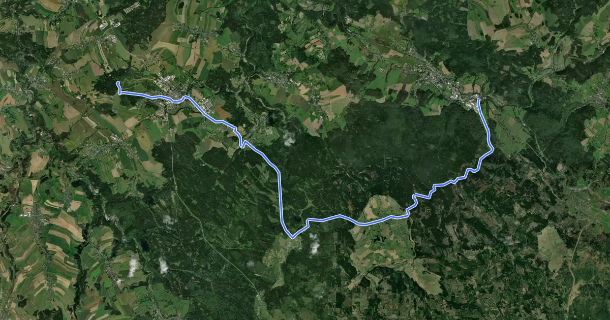 Маршрут Stoneman Miriquidi Road: Drei-Brüder-Höhe – Saigerhütte на спутниковом снимке
