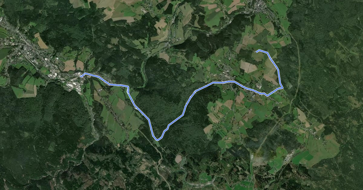 Маршрут Stoneman Miriquidi Road: Saigerhütte – Schwartenberg на спутниковом снимке