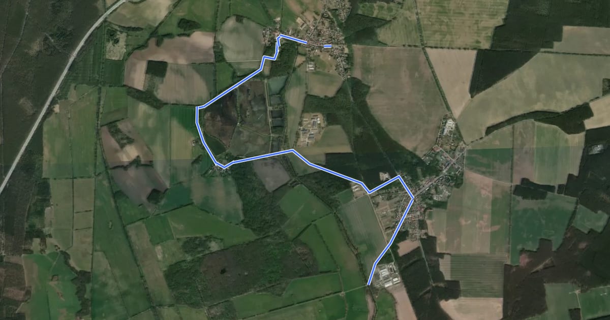 Маршрут Storchenwanderweg на спутниковом снимке