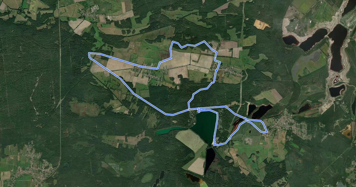 Маршрут Storchenweg на спутниковом снимке