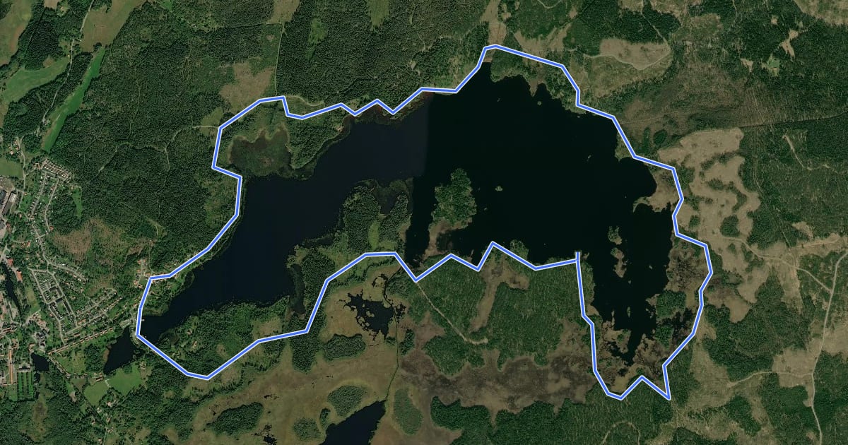 Маршрут Stordammen runt на спутниковом снимке