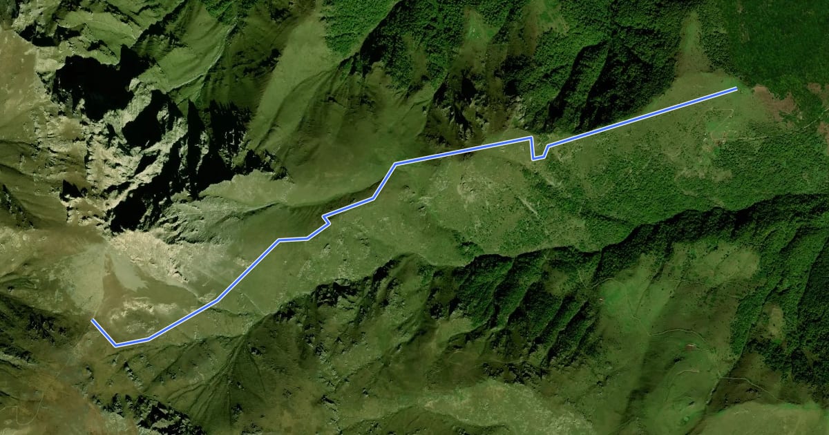 Маршрут Storot (Navcha) – Mount Khustup (junction) на спутниковом снимке