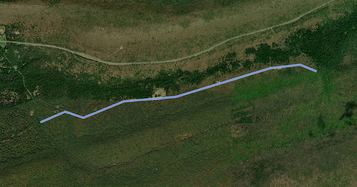 Маршрут Stover Gap East Trail на спутниковом снимке