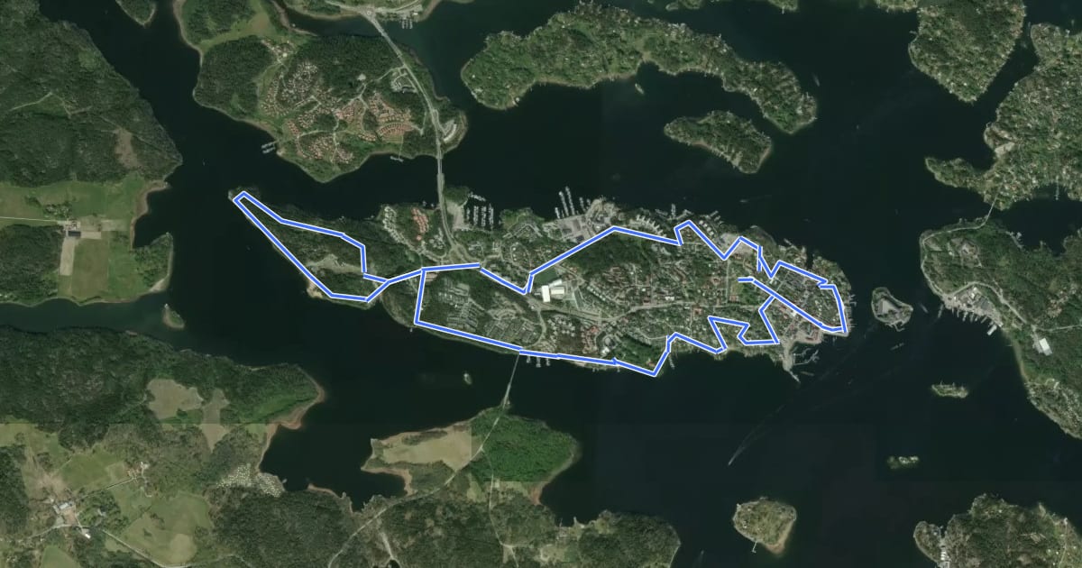 Маршрут Strömmingsrundan 10km на спутниковом снимке