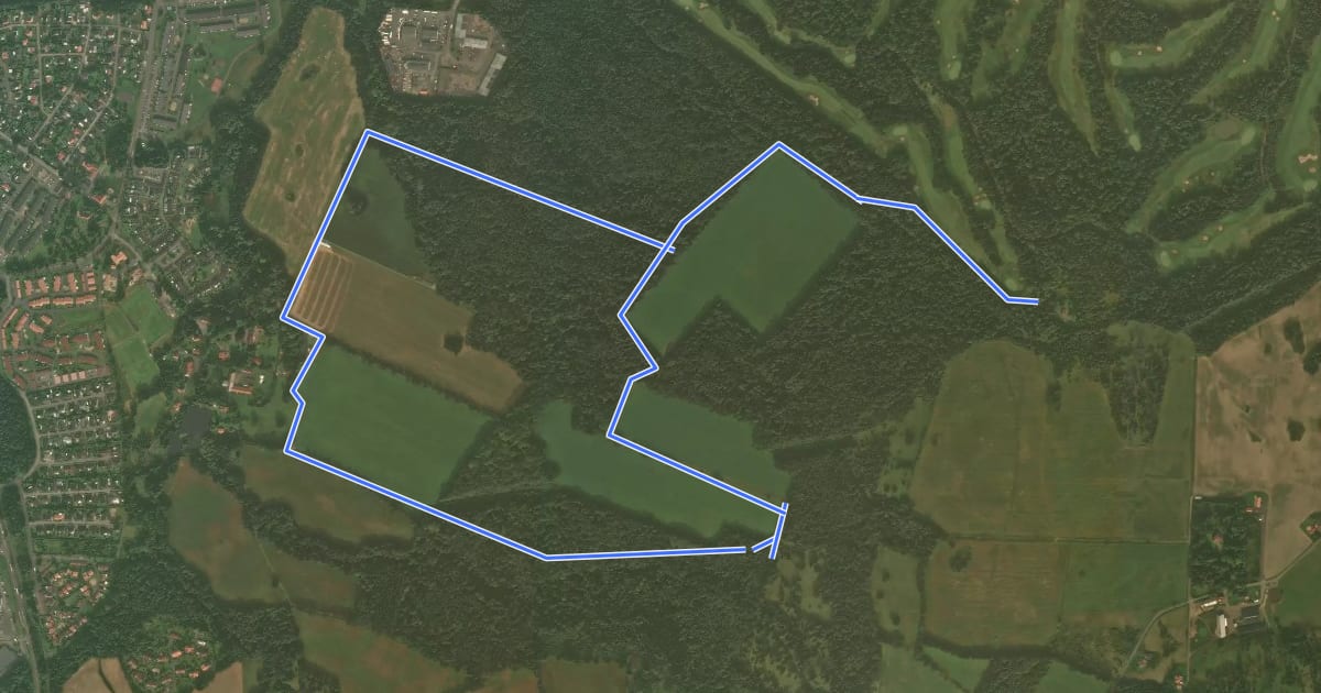 Маршрут Strömsberg MTB на спутниковом снимке