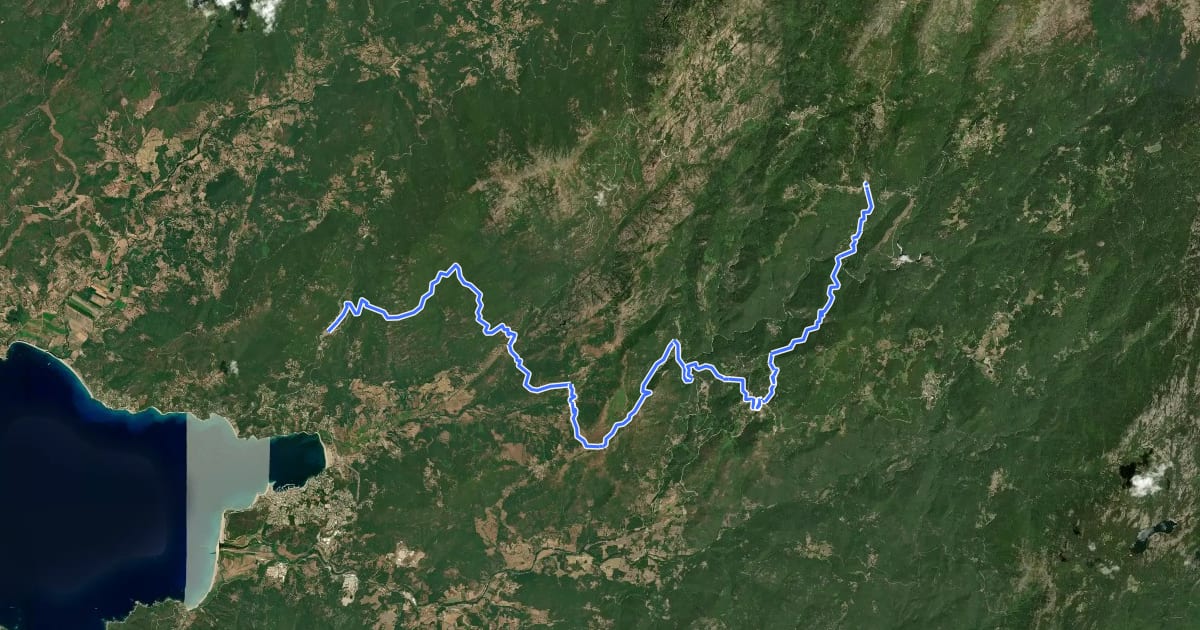 Маршрут Strada Antica Da a Rocca à l'Alta Rocca на спутниковом снимке