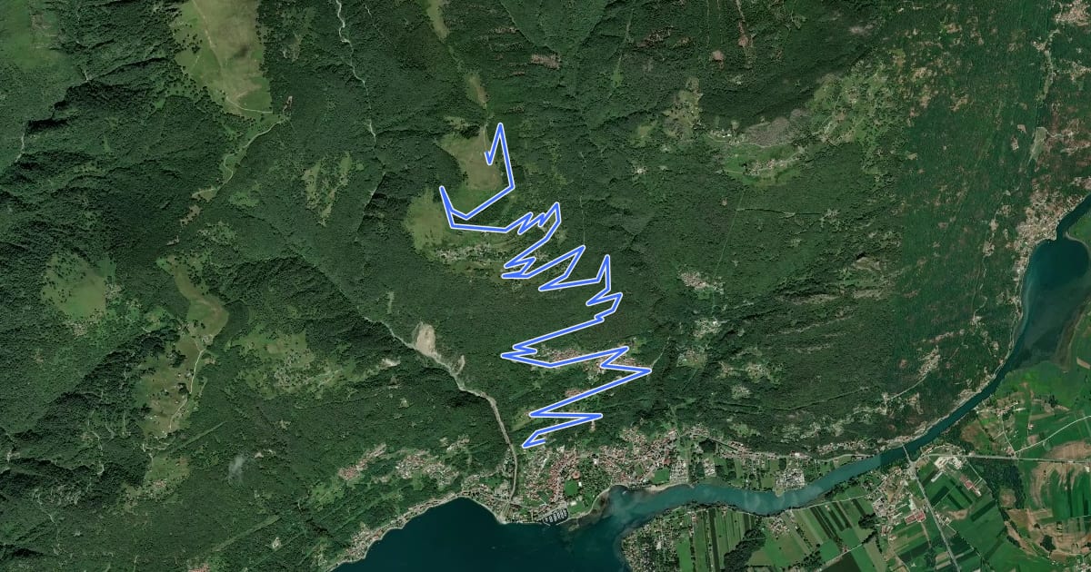 Маршрут Strada da Gera a Montemezzo на спутниковом снимке
