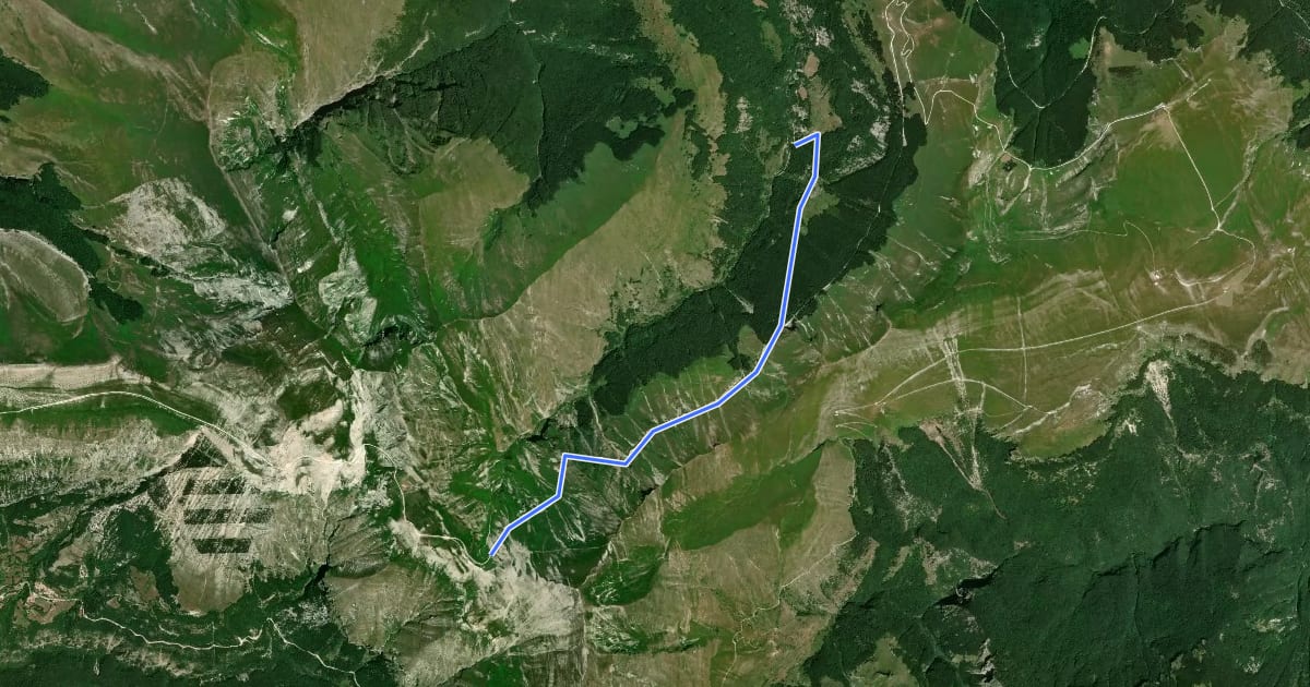 Маршрут Strada del Fargno на спутниковом снимке