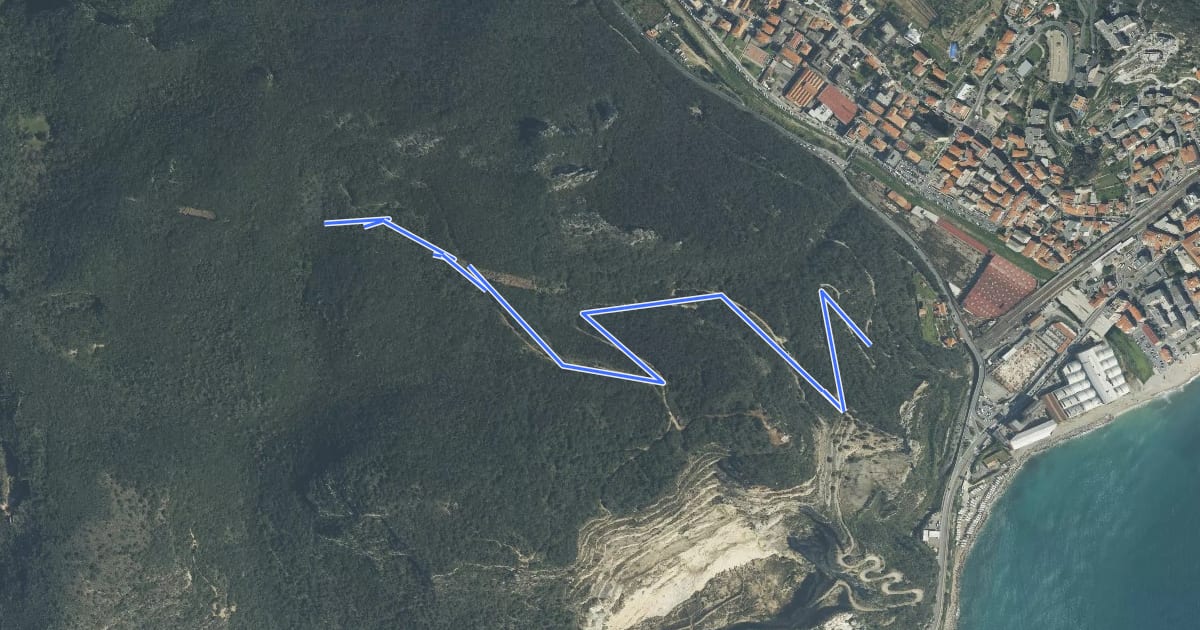 Маршрут Strada Della Cappelletta на спутниковом снимке
