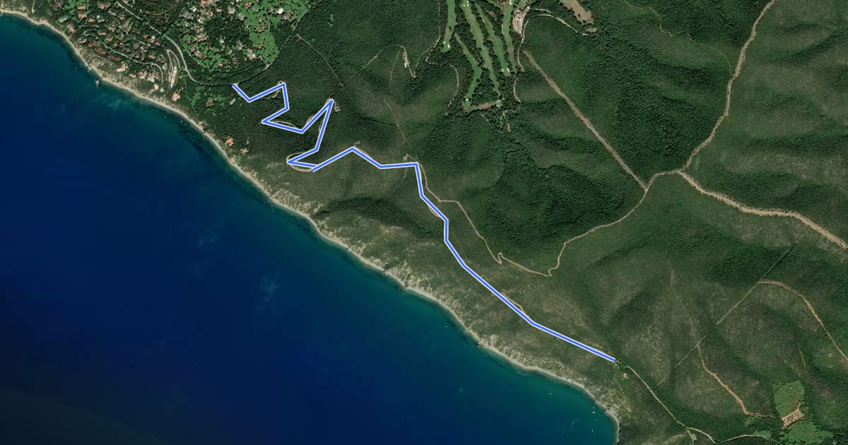 Маршрут Strada della dogana на спутниковом снимке