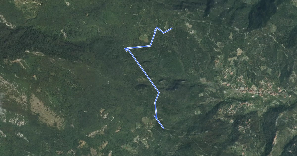 Маршрут Strada della Gatelle на спутниковом снимке