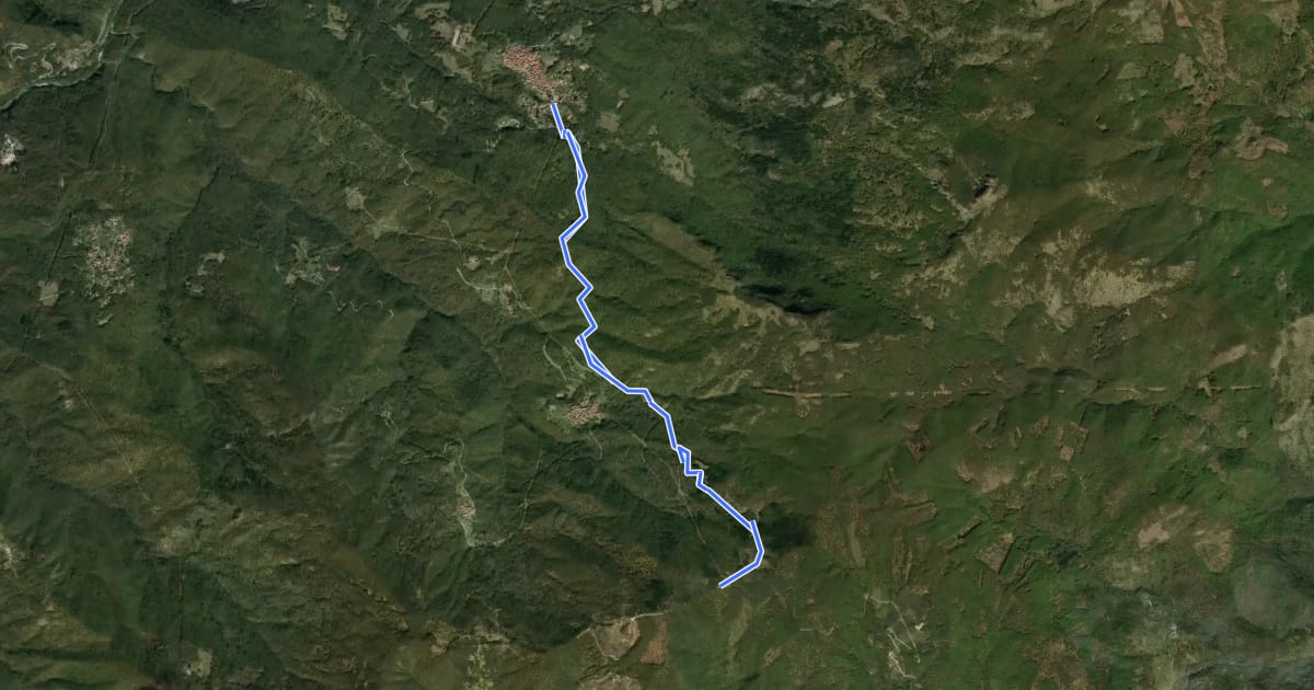 Маршрут Strada di Chiavari на спутниковом снимке