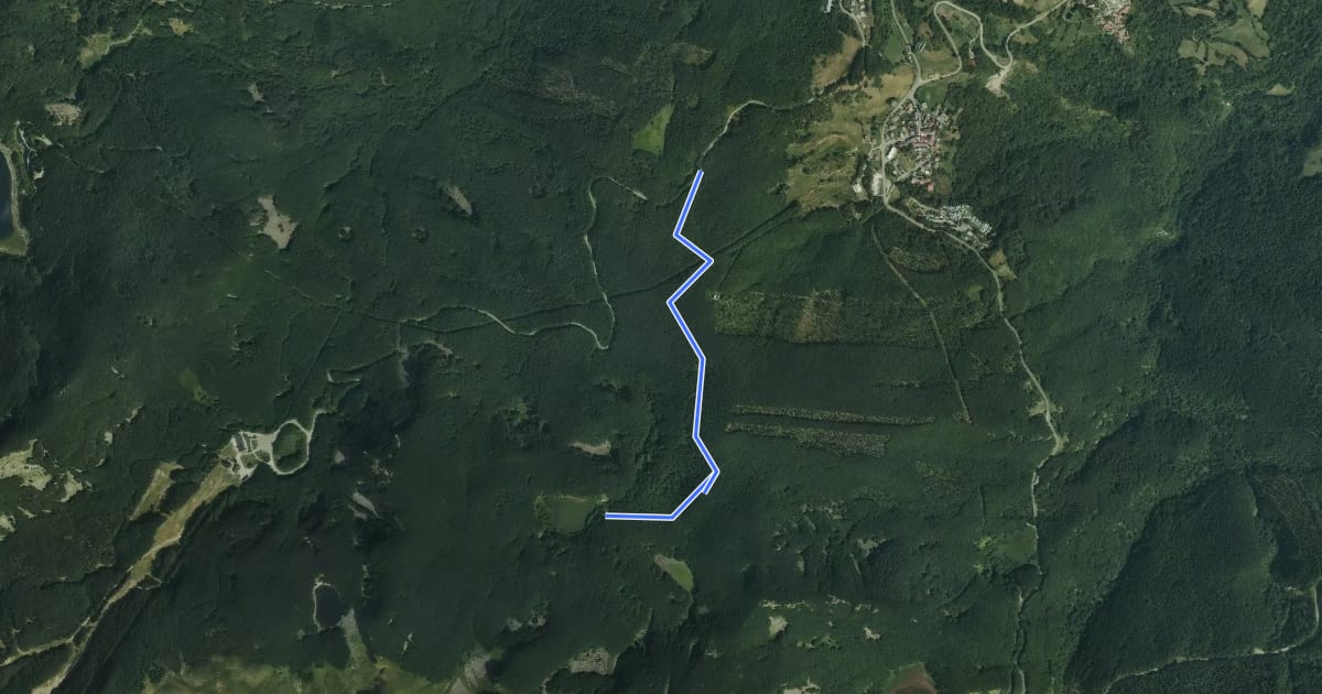 Маршрут Strada di Prato Spilla - Lago Verdarolo на спутниковом снимке