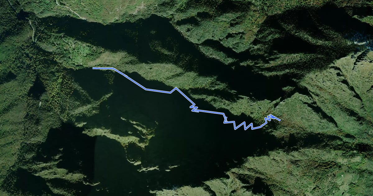 Маршрут Strada di Valle на спутниковом снимке