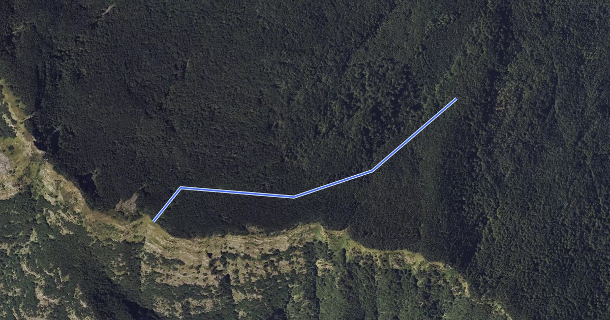 Маршрут Strada Laghicciolo - Traverseto на спутниковом снимке