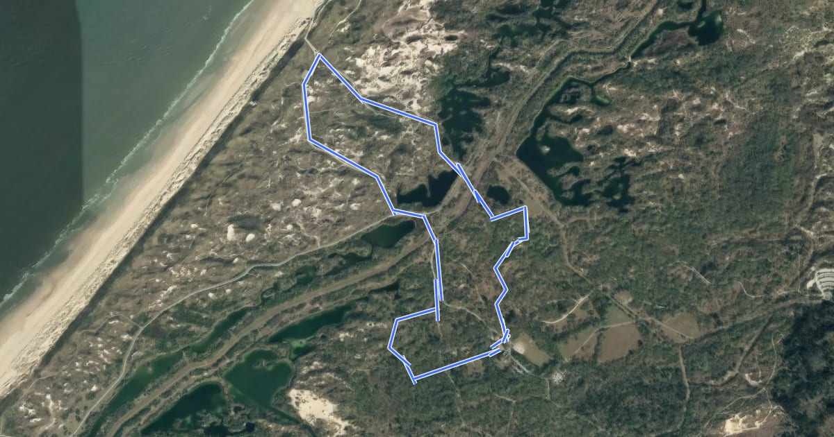 Маршрут Strandroute на спутниковом снимке
