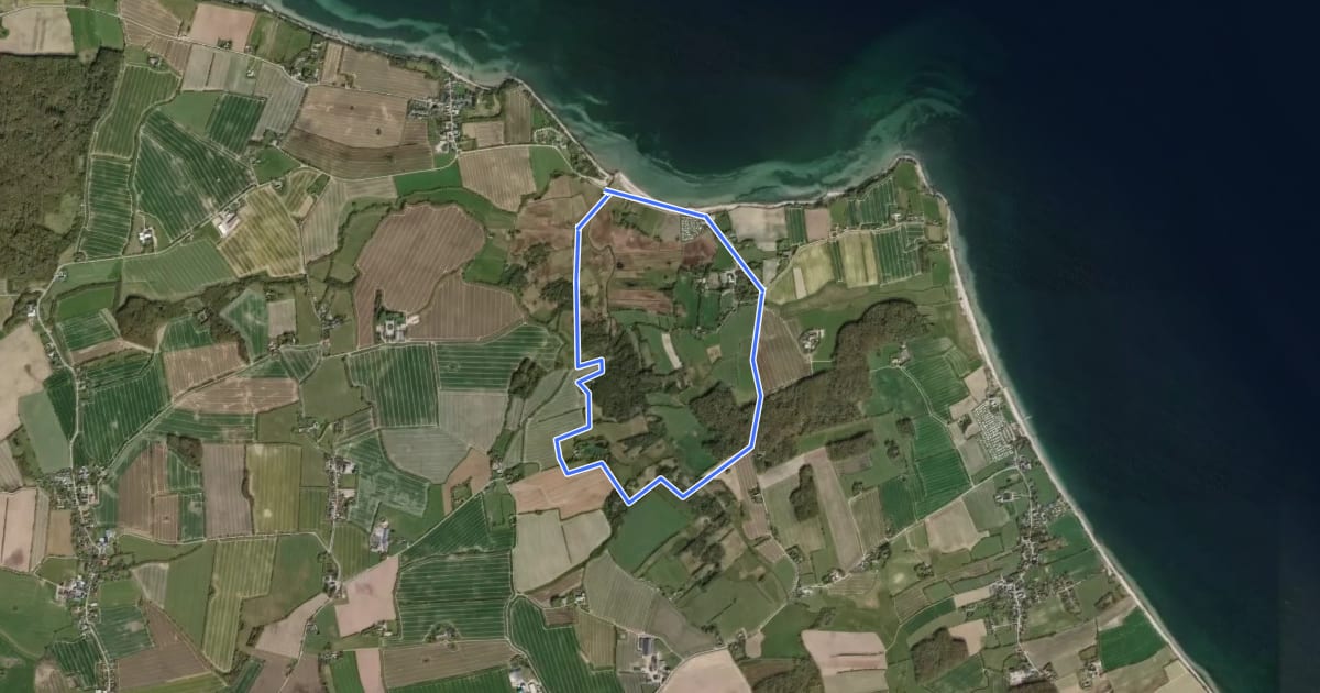 Маршрут Strandrunde Habernis на спутниковом снимке