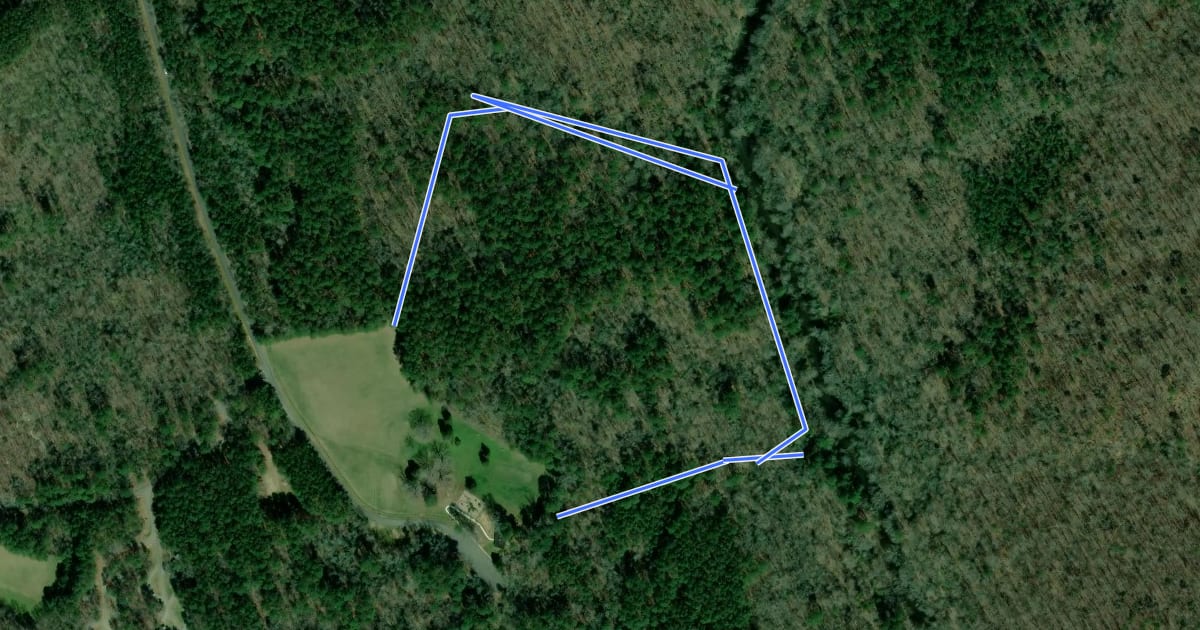 Маршрут Stream Loop Trail на спутниковом снимке