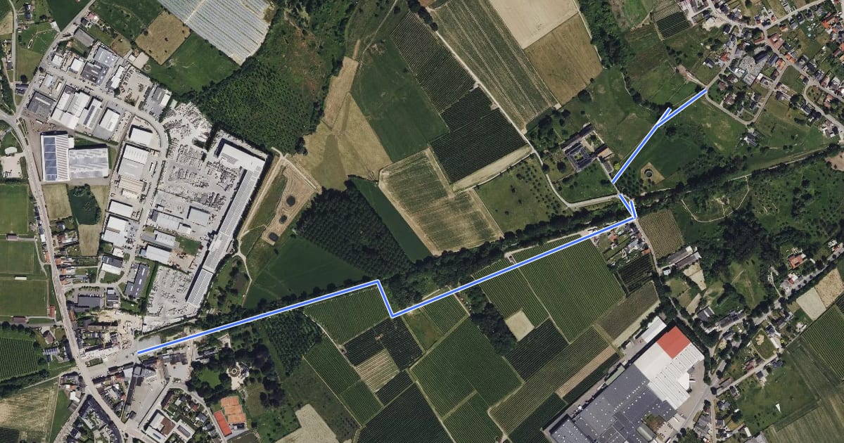 Маршрут Streek-GR Haspengouw 20-24 на спутниковом снимке
