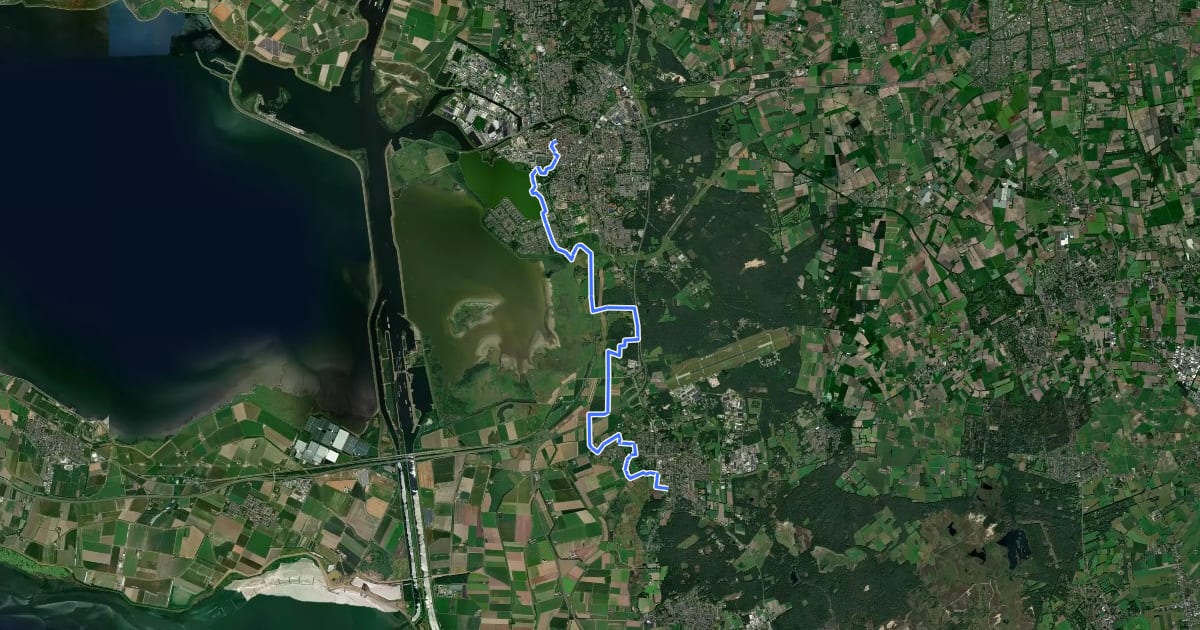 Маршрут Streekpad De Brabantse Wal - 6 на спутниковом снимке