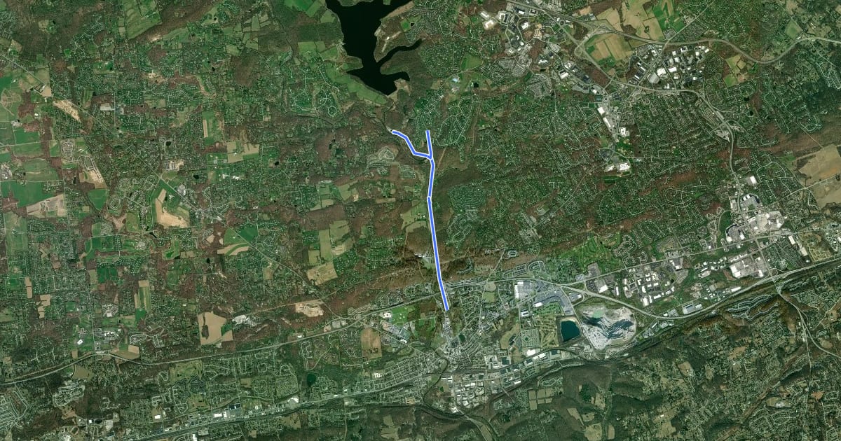 Маршрут Struble Trail на спутниковом снимке