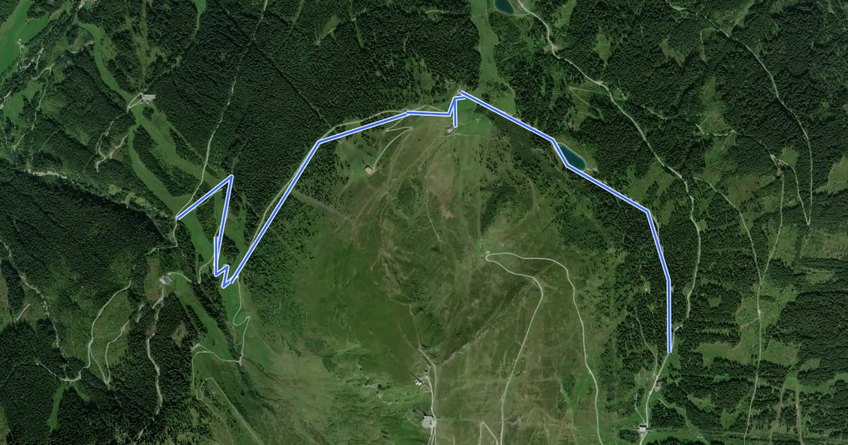 Маршрут Stubneralm на спутниковом снимке