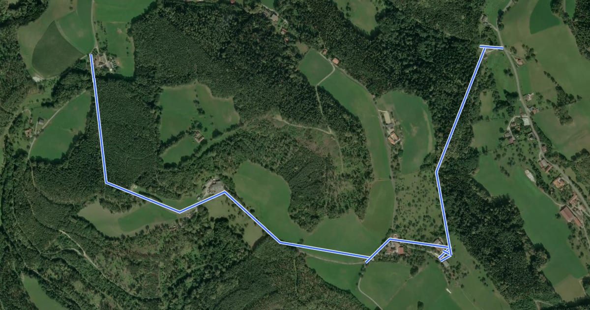 Маршрут Stuppachgraben - Auf der Wiese на спутниковом снимке