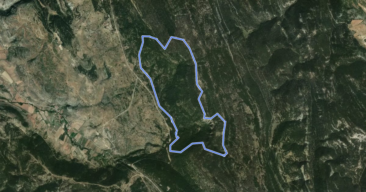 Маршрут Subida a la Muela на спутниковом снимке