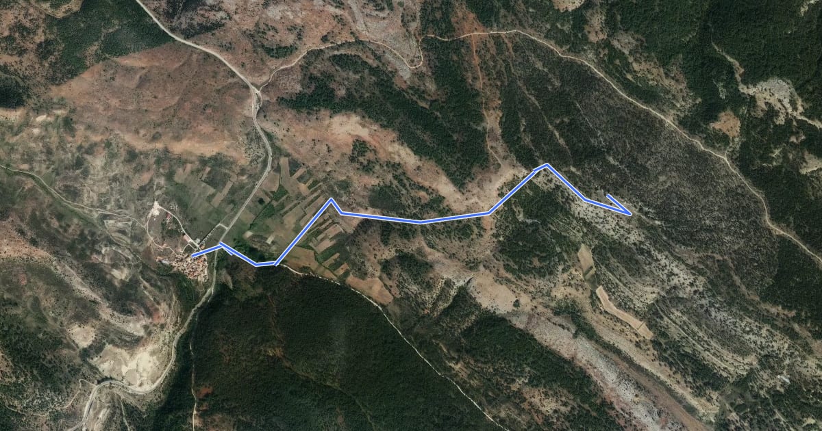 Маршрут Subida al cerro Juez на спутниковом снимке