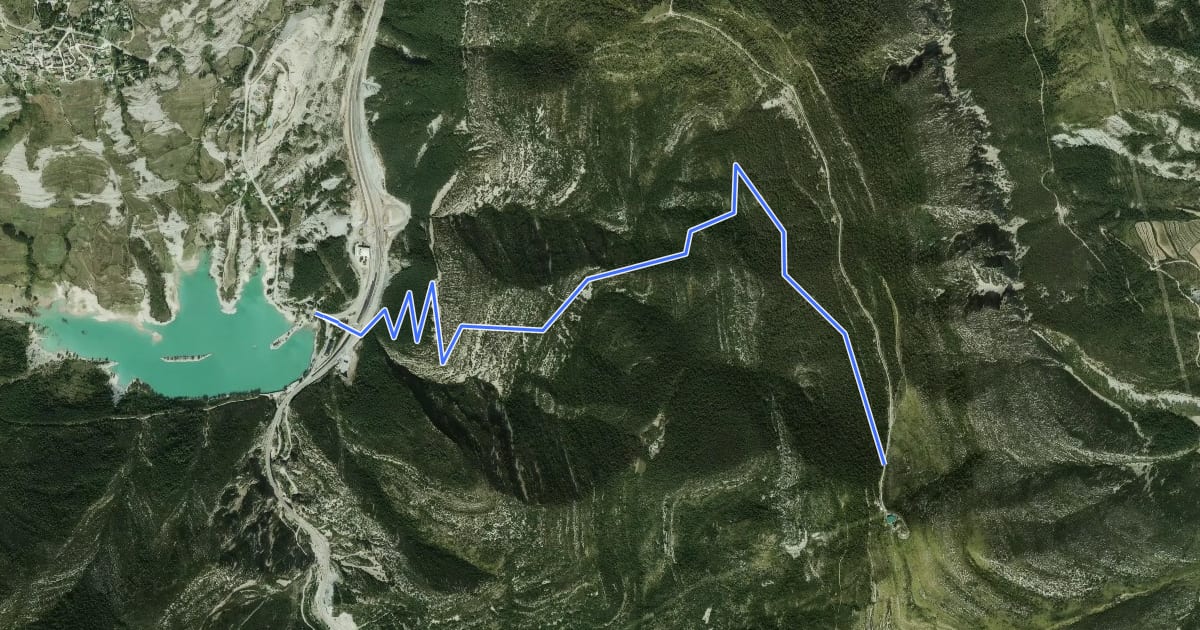Маршрут Subida al Pico del Águila на спутниковом снимке