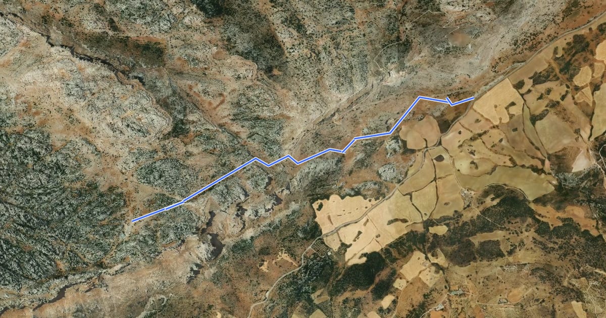 Маршрут Subida al Torcal Alto на спутниковом снимке