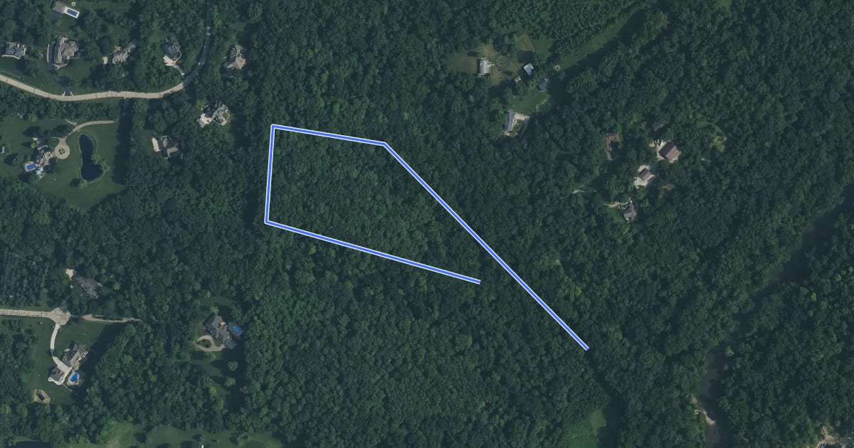 Маршрут Sugar Bush Loop на спутниковом снимке