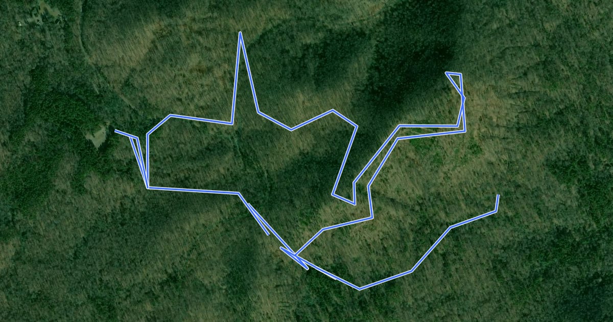 Маршрут Sugarloaf Mountain Trail на спутниковом снимке