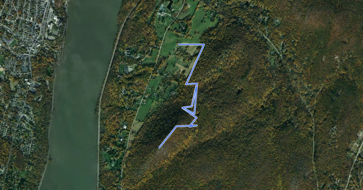 Маршрут Sugarloaf Trail на спутниковом снимке