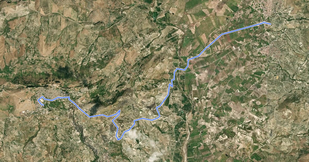 Маршрут Sulle orme di San Bernardo - Tappa 6 на спутниковом снимке