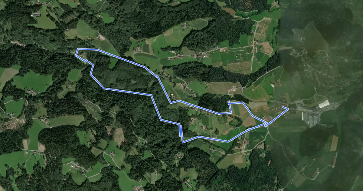 Маршрут Sulmklamm Rundweg на спутниковом снимке