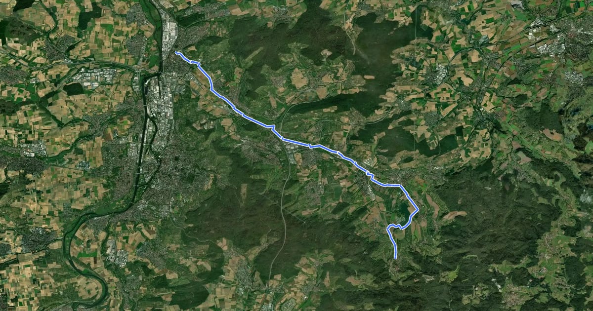 Маршрут Sulmtalradweg на спутниковом снимке