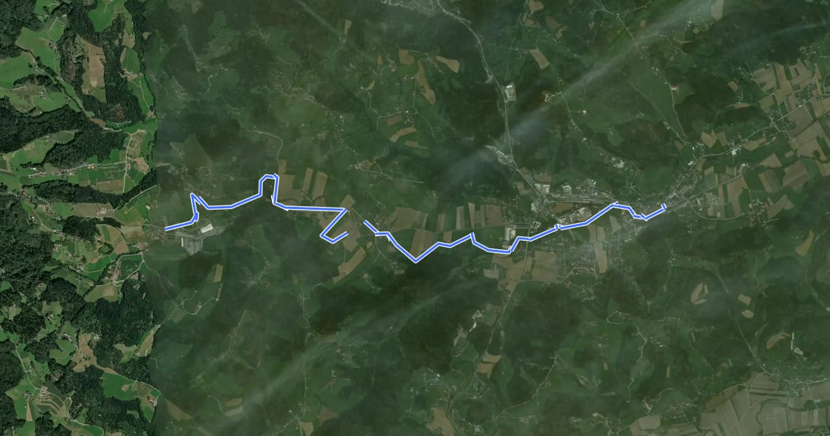 Маршрут Sulmweg на спутниковом снимке
