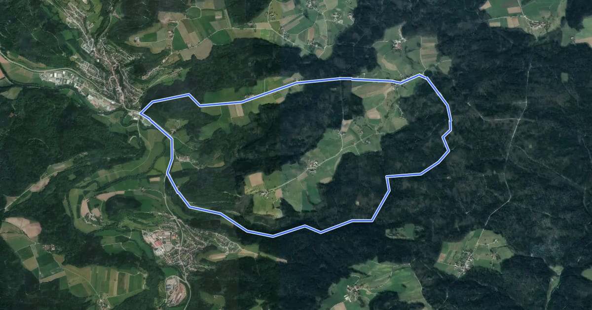 Маршрут Sulzbach-Laufen - Rundwanderweg 2 на спутниковом снимке