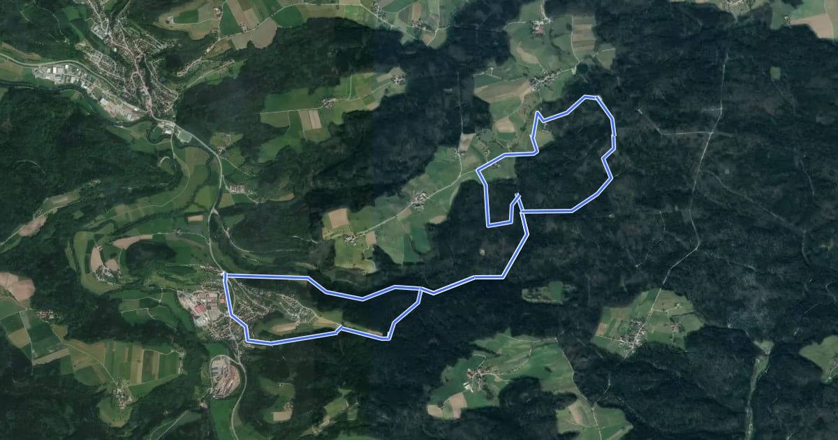 Маршрут Sulzbach-Laufen - Rundwanderweg 3 на спутниковом снимке