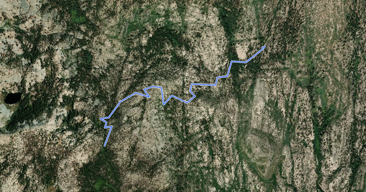 Маршрут Summit Meadow Trail на спутниковом снимке