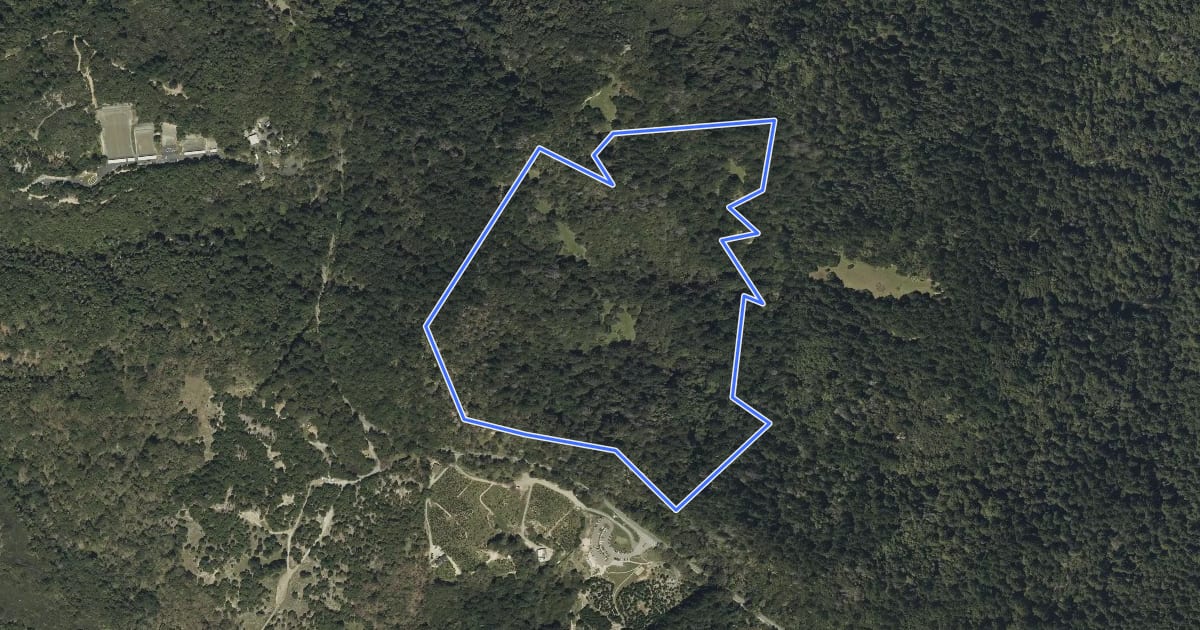 Маршрут Summit Rock Loop Trail на спутниковом снимке