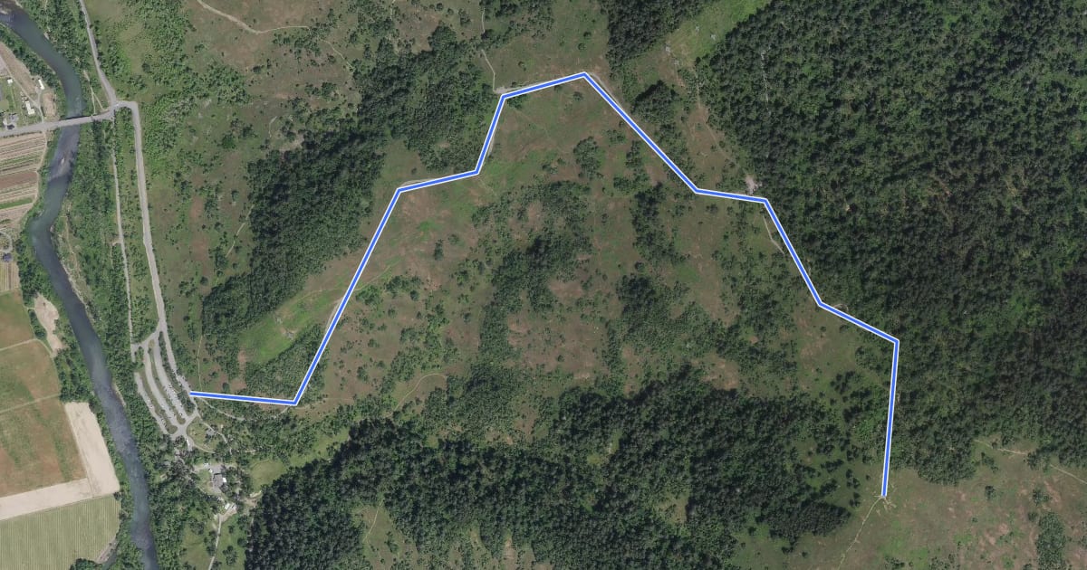 Маршрут Summit Trail на спутниковом снимке