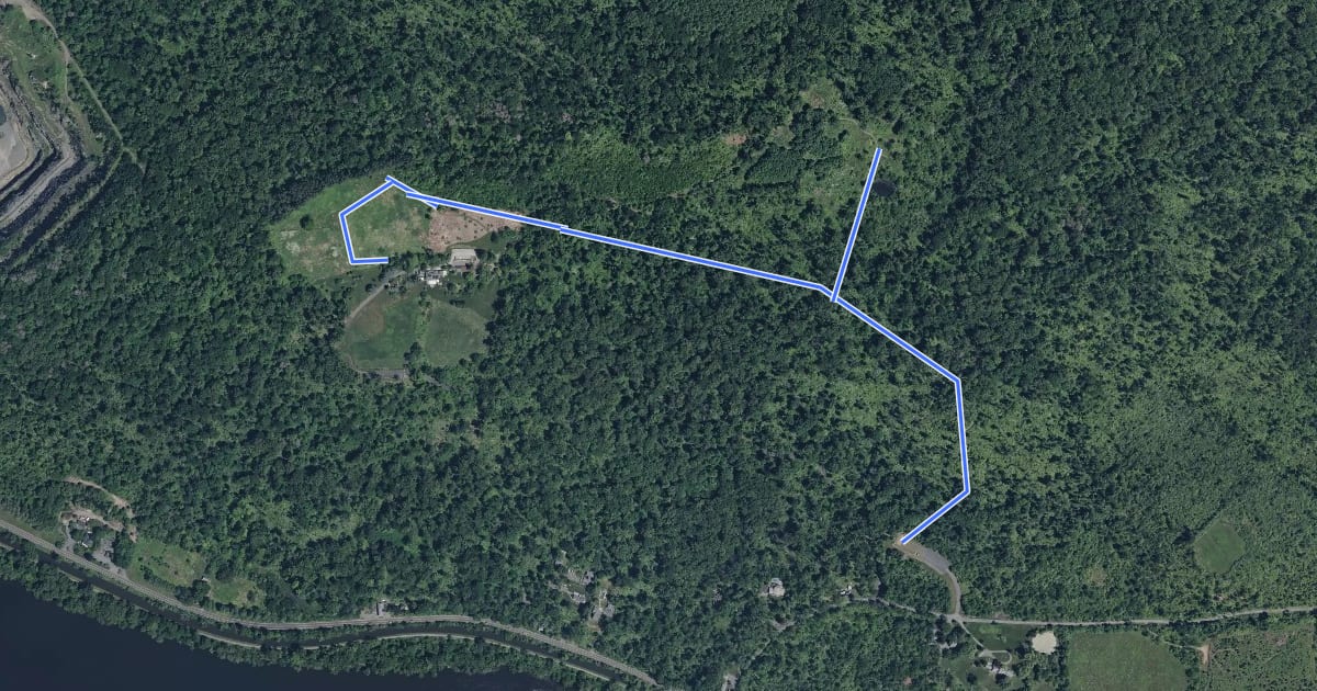 Маршрут Summit Trail на спутниковом снимке
