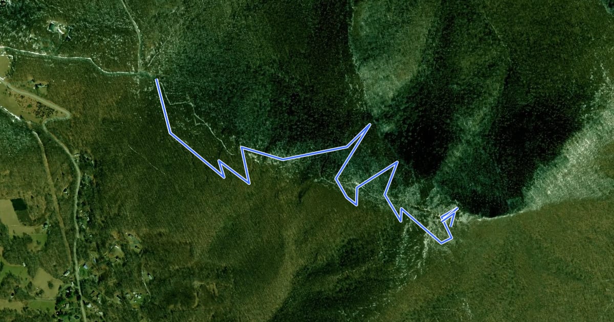 Маршрут Summit Trail на спутниковом снимке