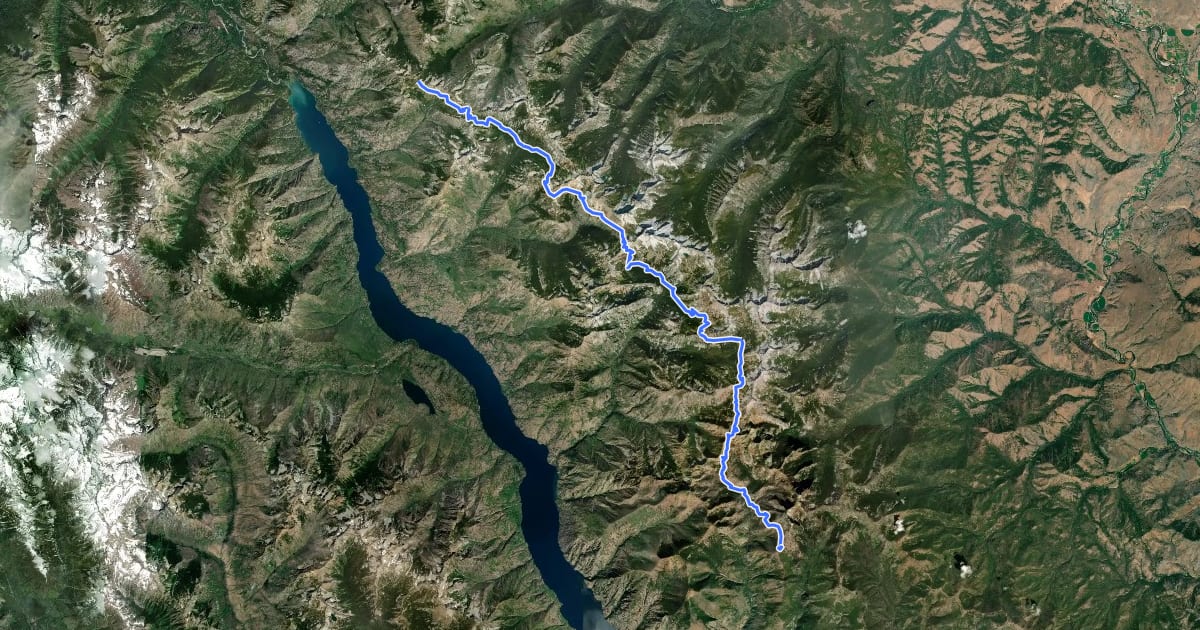 Маршрут Summit Trail (Wilderness) на спутниковом снимке
