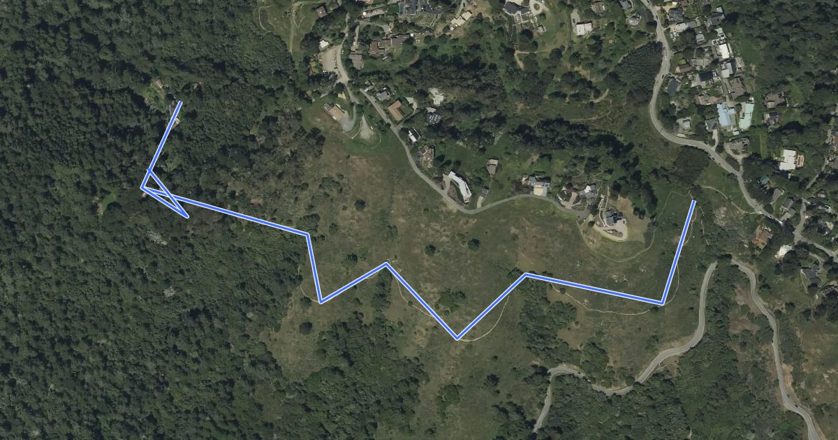 Маршрут Sun Trail на спутниковом снимке