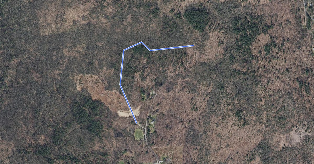 Маршрут Sun Wind and Woodland Trail на спутниковом снимке