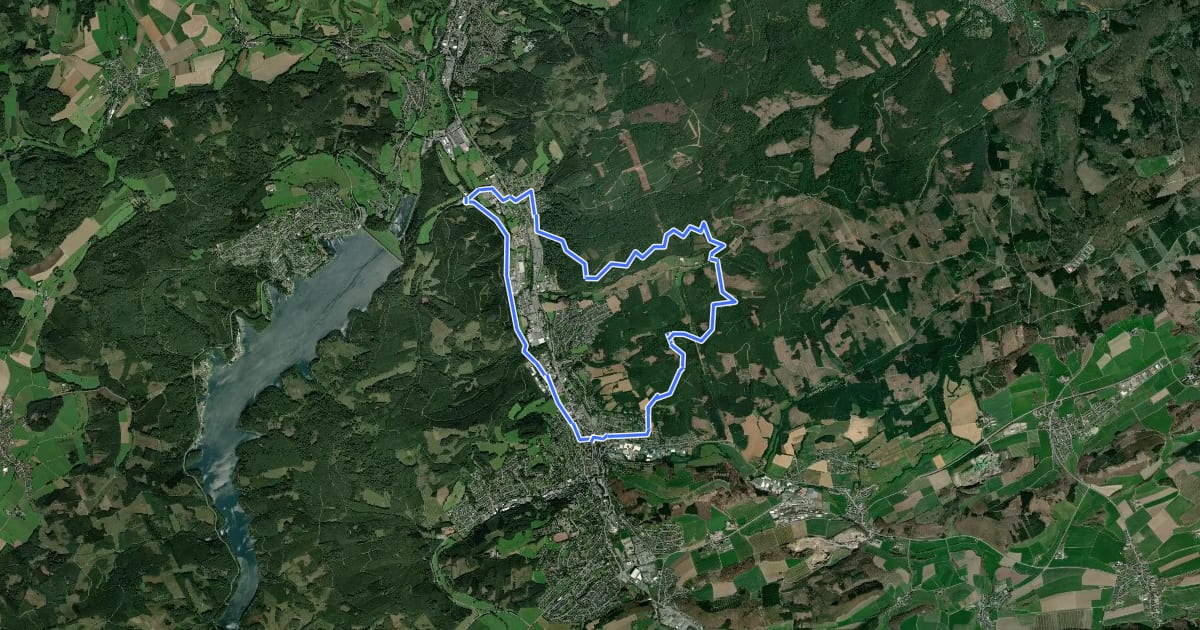 Маршрут Sundern Rundwanderweg S3 на спутниковом снимке
