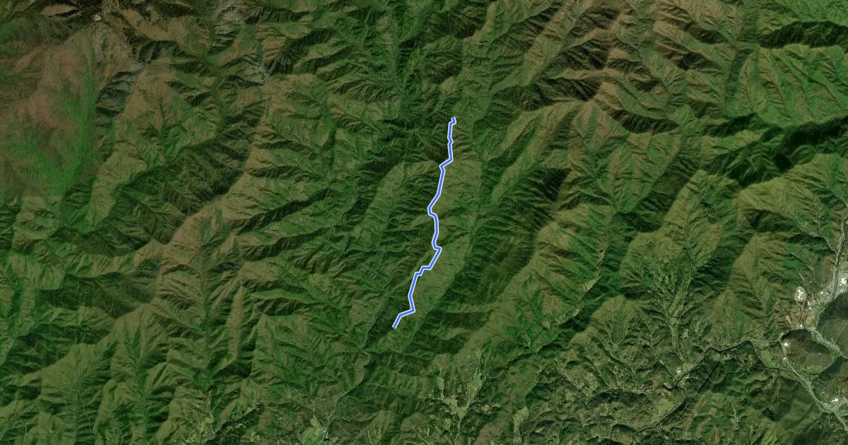 Маршрут Sunkota Ridge Trail на спутниковом снимке
